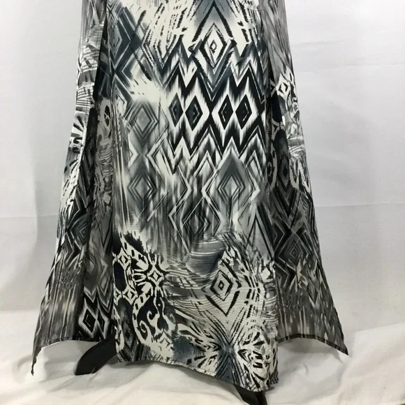 SW3 Bespoke Women's Skirt Silk A Line Maxi
Length Drawstring Waist Front Slits M - Picture 3 of 15